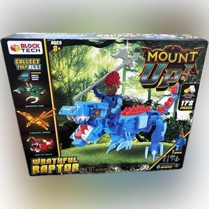 Wrathful Raptor Building Set - Blue and Red
